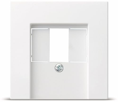 Gira 027603 TAE-Abdeckung ST55 reinweiß-glänzend, 027603