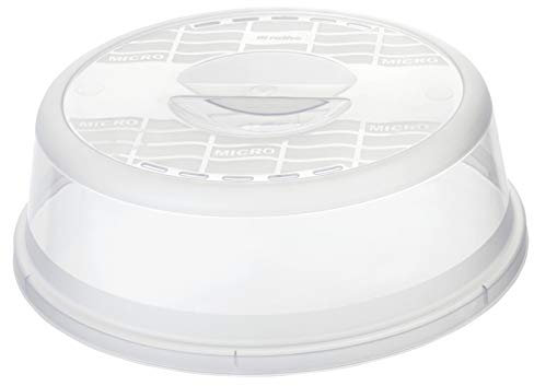 Rotho Basic Copertura a Microonde, Plastica (PP) senza BPA, Trasparente, 28.5 x 28.5 x 9.2 cm