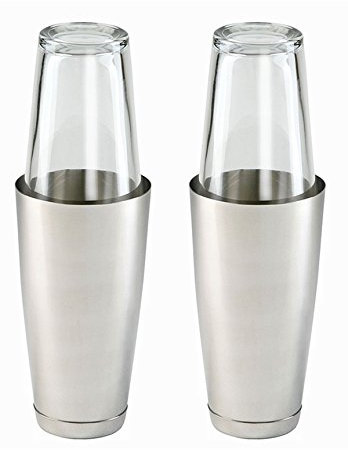 TAMLED Boston Shaker mit Mixingglas 0,6 l - 2 er Set