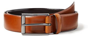 Strellson Premium Herren Gürtel Belt, Gr. 95 cm, Braun (Cognac 55)