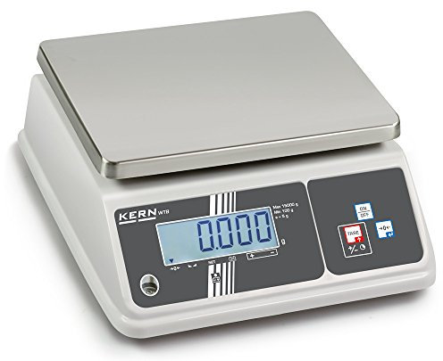 Balance de Table [Kern Wtb 3K-3Nm] Forte Dans Le Secteur Alimentaire Grâce à Ip65 Et à L'affichage Spécial de Contrôle de Pesée, Plage de Pesée [Max] : 3 Kg, Précision D'affichage [D] : 1 g