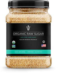 Akenton Organic Raw Cane Sugar, 2.7 Lb Resealable Bag | 100% Natural, Unprocessed, Unbleached, Unrefined Sugar And Gluten-Free, Vegan, Organic | Non-GMO Project Verified