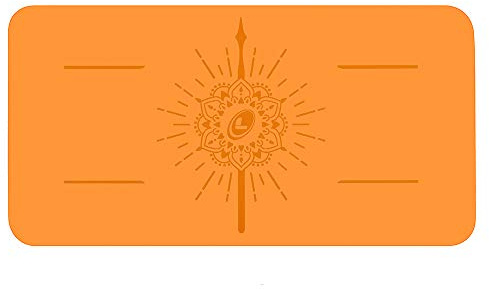 Liorme Yoga Pad - Fortschrittlicher Rutschfester Griff | Ausrichtungssystem, umweltfreundlich, ungiftig, schweißabweisend, Polster für Knie, Ellbogen und Hände, kostenlose Yogatasche