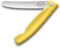 Victorinox Swiss Classic, Profesional, Cuchillo Para Tomate Y De Mesa, Filo Dentado, 11 cm, Acero Inoxidable, amarillo, Apto para lavavajillas