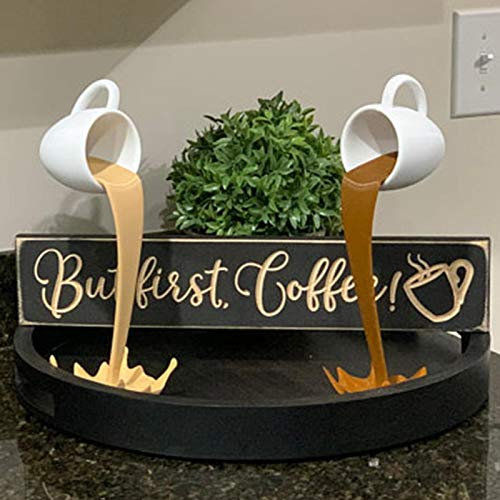 Plavioz Mini Tazza da Caffè Galleggiante, Scultura, Accessori da Caffè, Decorazione della cucina, Versamento, Novità, Tazze divertenti per Caffetteria, Ristorante