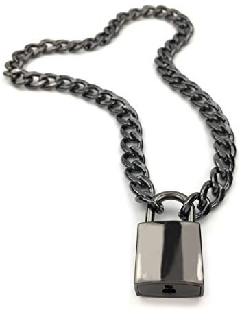Succuba Two Keys Choker Necklace with Box for Women Girls Men