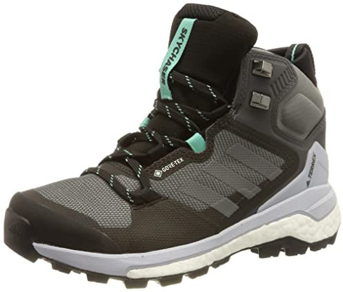 adidas Femme Terrex Skychaser 2 Mid GTX W Chaussure de Trail, Six Quattro Gris Argent Alone, Fraction_41_and_1_Third EU