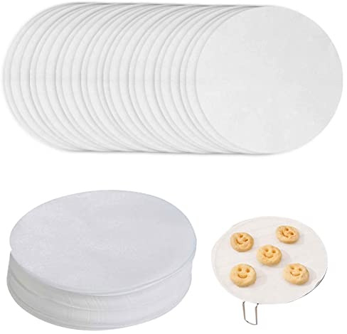 Lot de 100 feuilles de papier sulfurisé rond de 15,2 cm - Anti-adhésif - Plaques de cuisson sulfurisées - Moules à gâteaux ronds (15,2 cm)