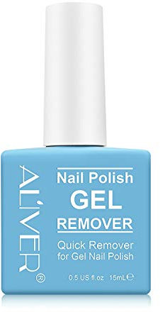 ELAIMEI Gel Polish Remover, Nail Professional Remove Polish, Removes Soak-Off in 3-5 Minutes, Quickly, Clean and Harmless, Easy to Use, Don't Hurt Your Nails - 15ml, Blue