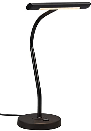 Trio Leuchten LED bord Curtis 579790132, metall svart matt, inkl. 4 watt LED, dimmer, flexarm