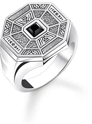 THOMAS SABO Herrenring Talisman mit Onyx TR2431-507-11-62 Ringgröße 62/19,7