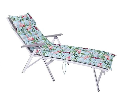 GREAT AIGOO Cojin Tumbona Acolchado Relleno 180x50x7cm, Colchoneta para Tumbona de Jardin, Cojín Tumbona con Estampado Creativo con Cómodo Reposacabeza (Fashion 2023)