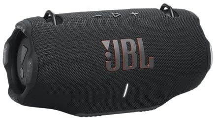 JBL Xtreme 4 Musikbox in Schwarz – Tragbare Bluetooth-Lautsprecher-Box mit tiefem Bass, KI-Sound-Boost und integrierter Powerbank – Wasserfest und staubfest – 24 Laufzeit