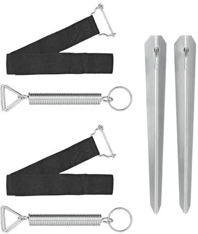 PROPLUS Sturmbänder Vorzelte Pavillon Markise 2 x 3,5 M Sturmsicherung Abspannset