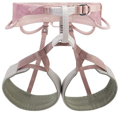 PETZL Selena - Cintura da arrampicata da donna, taglia M, leggera per arrampicata sportiva, arrampicata in palestra e diverse lunghezze, passanti regolabili per le gambe, 4 passanti in materiale