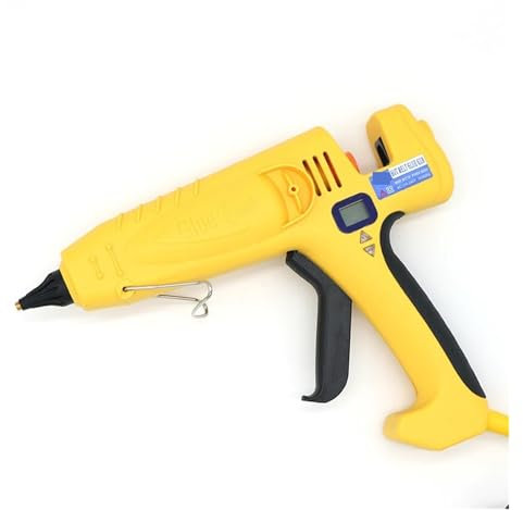 Pistola per colla a caldo per lavori artigianali, Pistola for colla a caldo regolabile con temperatura da 500 W, pistola for colla professionale con display digitale, pistola for colla industriale, pi