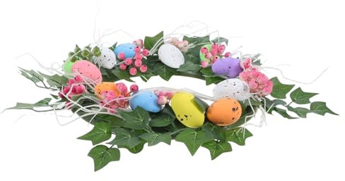 Amosfun Blumen-osterkranz Zum Aufhängen Und Modernes Design Natürlich Aussehend Für Zuhause