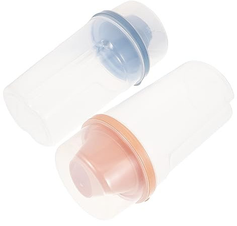 Healeved 2stücke Nachfüllbare Waschmittel Und Seifenbehälter Große Flaschen Für Shampoo Flüssigseife Und Praktische Aufbewahrungslösungen Für Zuhause Und Unterwegs Orange Und