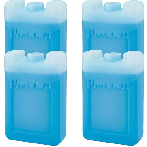 Kühl Akkus 150 ml mit Kühlflüssigkeit befüllt stabile Kunststoff-Kühlelemente wiederverwendbar für Kühlbox, Kühltasche, Picknick, Camping, Ausflug, Strand 4er, 6er 10er Set für unterwegs (4)