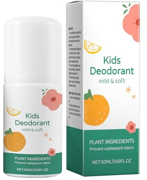 Desodorante cítricos vainilla para niños | 50 ml rollo vainilla desodorante perfume | Desodorantes fragancia cuerpo entero seguro | Productos cuidado piel antiperspirantes hidratantes para niños