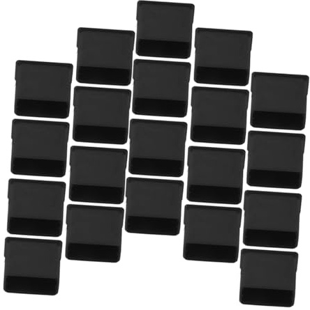TOBBOMEY 20pcs USB Drive Dust Plug and Port Protector Caps Hard Pe Material USB Flash Drive Cover Set for Electronics Black Suitable for Travel and Daily Use