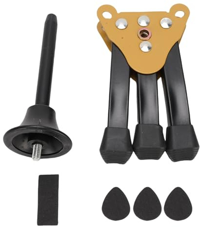 Glomora Soporte para clarinete para flauta Soporte para trípode engrosado portátil plegable para instrumentos de viento de madera Base de metal resistente Diseño antiarañazos de alta