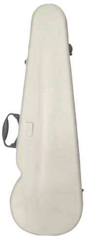 Geigenkasten für Violine 4/4 Geigenkoffer aus Kohlefaser mit hoher Härte, Farbe Macaron(White 4 4)