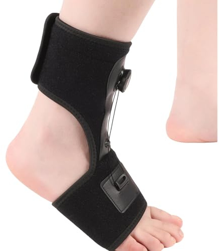 JUJUFREE Férula ortopédica de tobillo ajustable con estabilizadores, transpirable, para caminar de pie