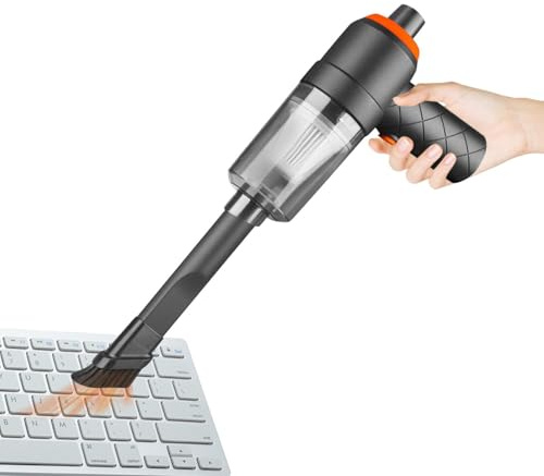 Aspirateur de nettoyage de voiture | Aspirateur à main sans fil 1200 mAh | Dépoussiérage avec puissance d'aspiration – Pour siège, console centrale, boîte à gants, tableau de bord, claviers, canapé