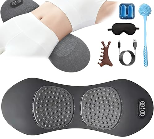 Ergo Pur RüCken - Ergo Pur 3 Zonen Ergo Flow TiefenmassagegeräT - RüCkenmassagegeräT Mit WäRme/Vibration/LendenwirbelstüTz, Ergonomische RüCkenstüTze MassagegeräT (Dunkelgrau, Netzanschluss)