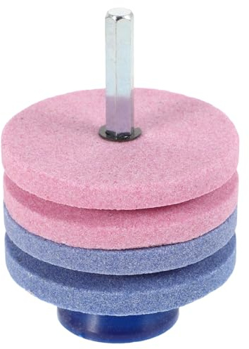 NULYLU Affilacoltelli per Tosaerba con Mola a Strati in Acciaio e Plastico, Affilatura Efficiente e Facile da Usare per Uso Industriale e Domestico