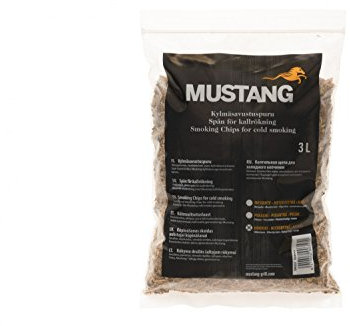 Grillpaul Mustang Räuchermehl Hickory | Körnung 0,4 -1 mm | Räucherspäne | Räucherchips | 3 Liter Sack | 820g