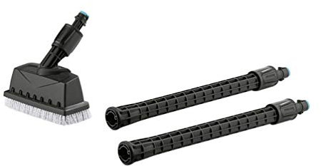 Kärcher Flächenreiniger PS 20 für den Kärcher KHB 6 und KHB 5 (Zwei Verlängerungsrohre, Spritzschutz, 90° drehbar, zwei integrierte Düsen mit Borsten), 2.644-018.0