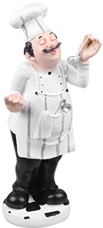 BESPORTBLE Kunstharz Kochfigur Im Europäischen Stil Miniatur Koch Statue Als Dekoration Für Küche Restaurant Bäckerei Stabile Figur Für Tischdeko