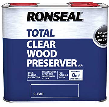 RONSEAL RSLTTWPCL25L Trade Total Wood Preserver Clear 2.5 Litre