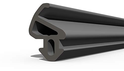 Seiletech.de Junta para ventanas | S-900 | 5 m | LB PVC Ventana Junta de goma | Negro | Burlete de aire Junta Perfil | Junta de goma Junta de sellado de plástico