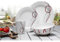 16-teiliges Melamin Geschirrset Imola Camping Geschirr Outdoor Campinggeschirr Set aus Teller. Schüssel, Tasse