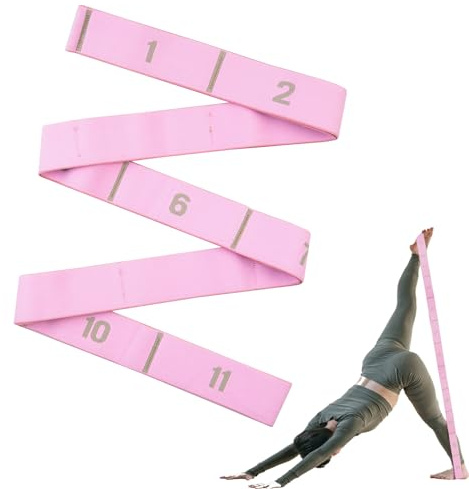 Elastico Fasce di Resistenza,Yoga Stretching Band, Fitness Elastici e bande Yoga per Pilates, Fitness, Stretching, Allenamento, Danza