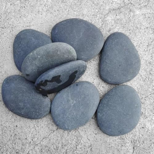 8 pezzi Sassi da Dipingere,Pietre Decorative Ciottoli Pietre per Pittura Dipingere i Ciottoli Rocce Naturali di Disegno,per Pittura Fai da Te, Decorative per Acquario e Giardino,5-8 cm