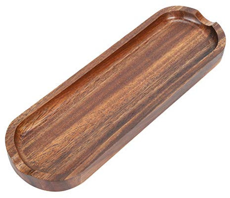 Repose-cuillère de Cuisine, Porte-cuillère en Bois, Petit Plateau de Service Alimentaire 10,2 X 3,3 X 0,8 Pouces, Porte-cuillère pour Spatules, Cuillères, Louches, Cuillères à café