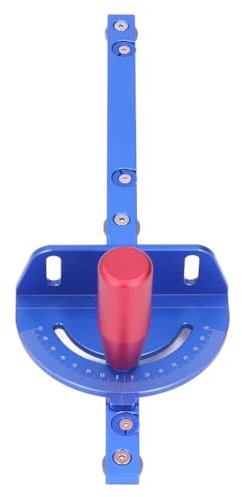 Nsssunnre Miter Gauge for Table Saw, Table Saw Accessories Portable Aluminum Alloy with Removable Dial for Carpentry