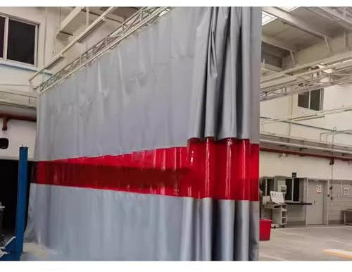 Pantallas De Soldadura Cortina Ignífuga, Manta Recubierta De Silicona - Retardante De Llama - Separador Industrial - Panel Ventana Rojo - Hogar Y Taller(8.5X3M)