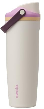 Owala FreeSip Sway Insulated Stainless Steel Water Bottle with Two-Way Spout, Built-In Straw and Bucket Handle, Made for Travel, School, and Sports, 30oz, BPA Free, Leak Proof, Daybreak
