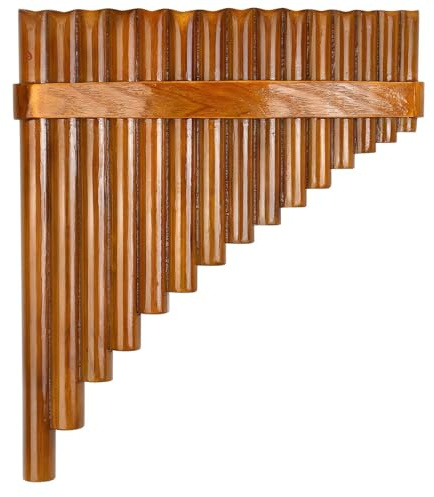 Panflöte 15 Pfeifen G Dur Gestimmte Panflöte Professionelle Musikinstrumente(Right Hand)