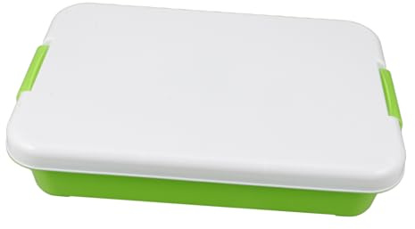 ERINGOGO Plastic Sand Tray with Lid Portable Light Green Outdoor Sand Box