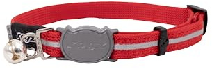 Rogz Catz Alleycat Katzenhalsband, Größe S, Rot