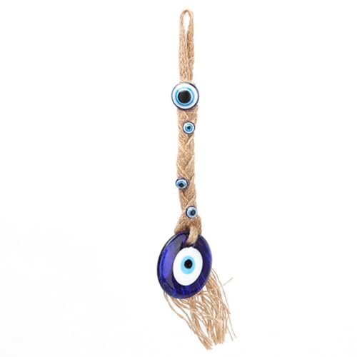 Türkisches Blaues Auge, Wanddekoration, Glas Glücksbringer für Zuhause