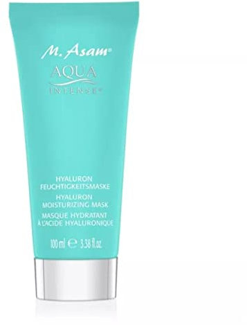 M. Asam AQUA INTENSE Hyaluron Feuchtigkeitsmaske (100 ml) – Hyaluronmaske zur Erfrischung & Pflege in 5 Minuten, mit kühlender Geltextur, Polstert Trockenheitsfältchen optisch auf, vegan
