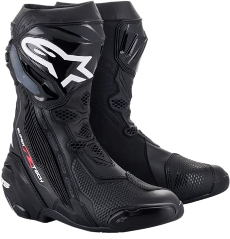 Alpinestars Supertech R Motorradstiefel, Schwarz, 40 EU