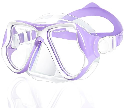 Freela Swimming Goggles Adult Swim Goggles with Nose Cover for Men Women Youth 180°Wide View Soft Silicone Skirt No Leak Open Water Pool Goggles Underwater Clear Scuba Snorkel Diving Mask for Beach